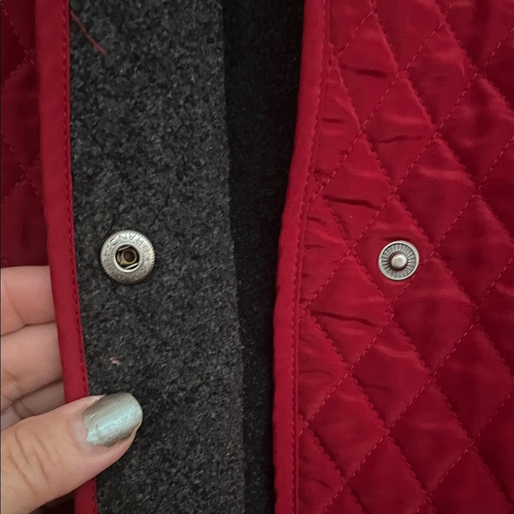 Talbots Red Quilted Puffer Jacket - Picture 4 of 7